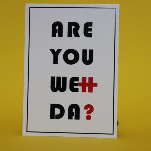 "Areyouwehda" Feuerwehrpostkarte A6