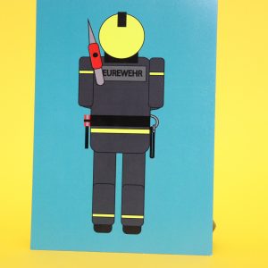 "EUREWEHR" Feuerwehrpostkarte A6